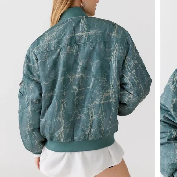 BDG Marcy Nylon Bomber Jacket - Picture 2 of 10